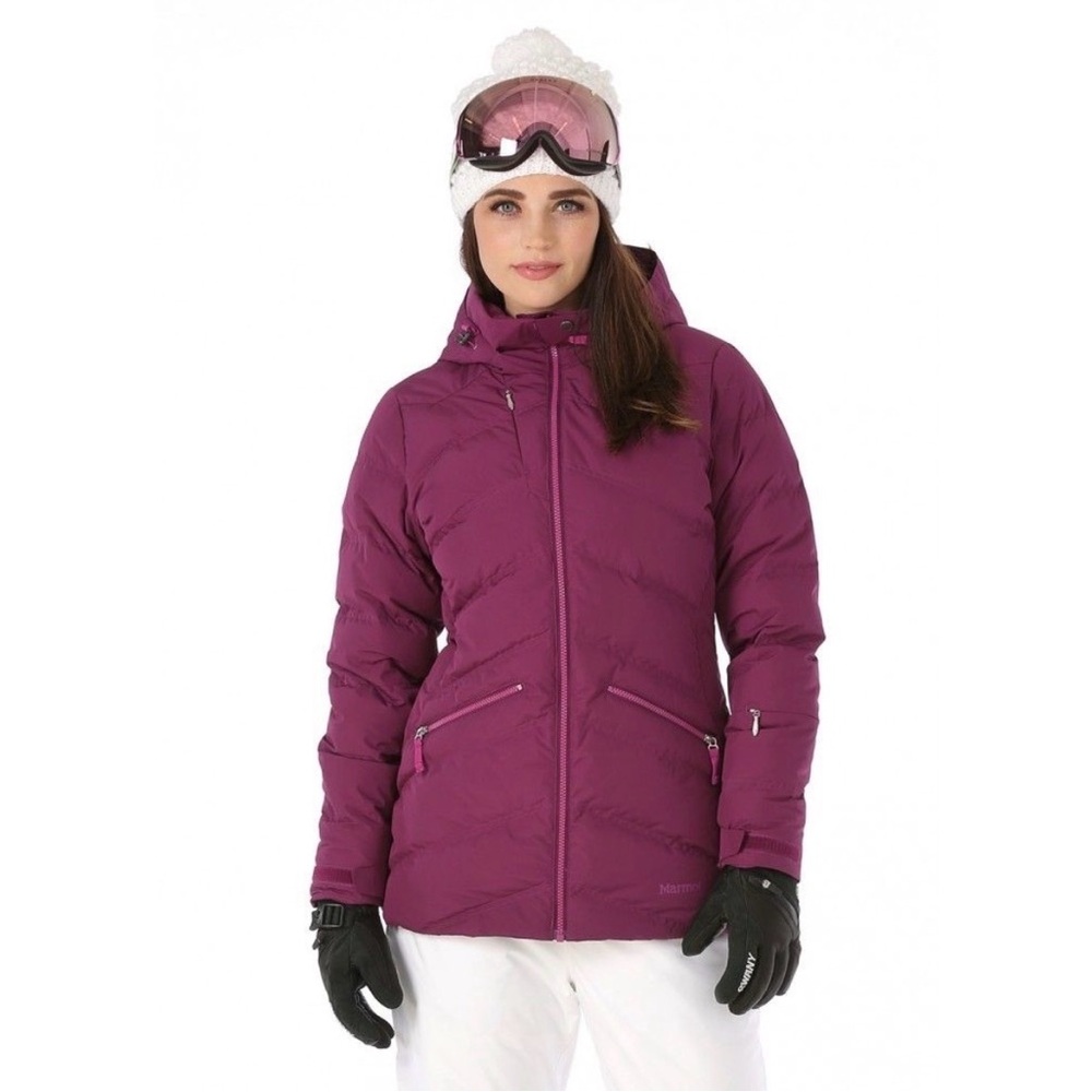 Marmot Val D’sere Down Jacket, 700 fill, magenta - womens size large - Picture 14 of 14